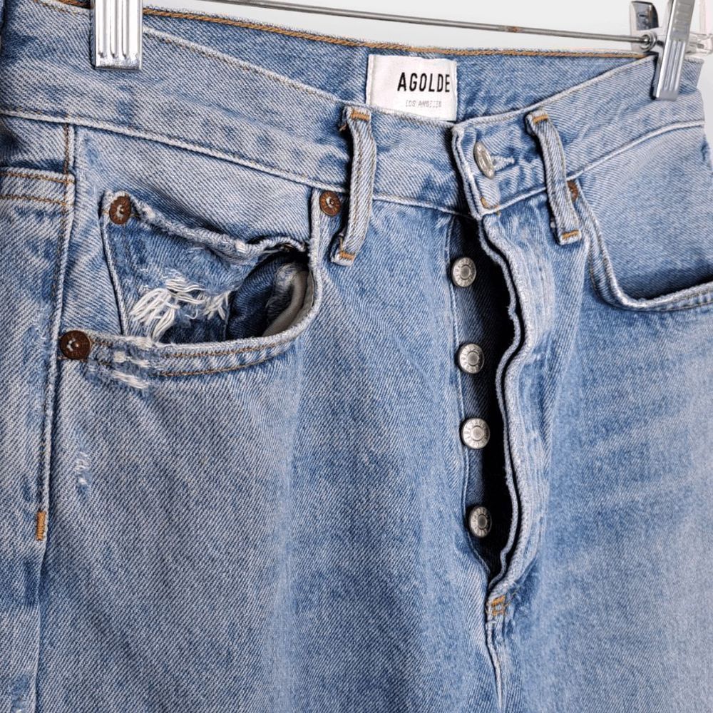 AGOLDE 90's Mid Rise Loose Fit Jeans size 25 - Picture 3 of 11